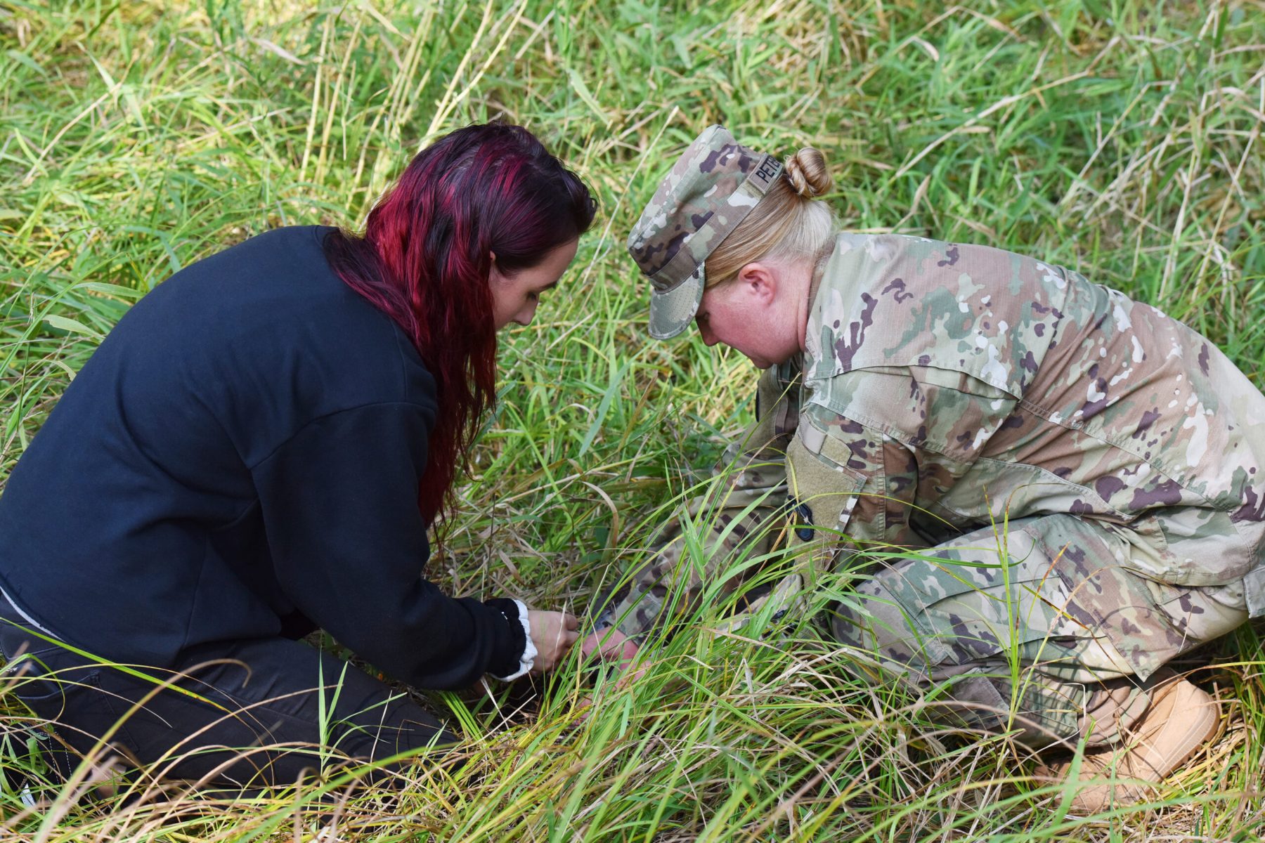 Soldiers of the Minnesota National Guard, Native American Students and Tribal Leaders gathered on Camp Ripley Sept. 20, 2019 to take part in ‘Planting for the Future’, a cultural and informational exchange to broaden inter-community perspectives and to share the experience of planting native prairie plants.