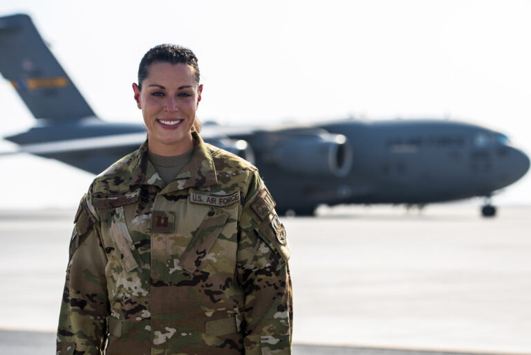 First Air Guard Flight Nurse, a Minnesota National Guard Member, to